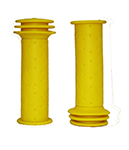Грипсы детские, резиновые, желтые, 102 мм