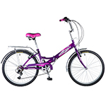 Велосипед NOVATRACK 24" FS, складной, 6 скоростей (2018)