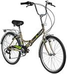 Велосипед NOVATRACK 24" складной, TG, серый, 6скор