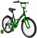 Велосипед 20" Novatrack STRIKE (2020) Черно-зеленый