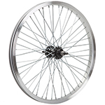 Колесо 20" заднее для BMX, двойной алюм. обод 48 отв, втулка SF-A45R сталь. , гайка 10мм ось