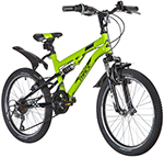 Велосипед NOVATRACK 20" TITANIUM, салатовый