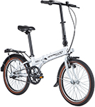 Велосипед NOVATRACK 20" складной, TG 20 алюм, белый, Nexus 3 sp