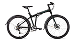 Велосипед Forward TRACER 26 2.0 disc(2021) 19" черный/бирюзовый