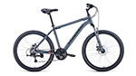 Велосипед Forward HARDI 26 2.1 disc(2021) 18" серый матовый/черный