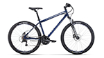 Велосипед Forward SPORTING 27,5 3.0 disc (2021) 19" темн.син/серый