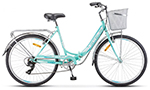 Велосипед складной Stels 26" Pilot 850 с корзиной изумрудный 19"