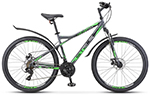 Горный (MTB) велосипед STELS Navigator 710 MD 27.5 V020 антрацит/зеленый/черный 18"