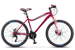 Горный (MTB) велосипед STELS Miss 5000 D 26 V020 (2021) вишневый/розовый 18"