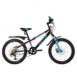 Подростковый горный (MTB) велосипед Novatrack Exteme 20 Disc (2021) черный