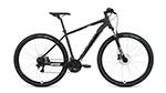 Велосипед FORWARD APACHE 29" 3.2 disc  21 ск. 2020-2021, черный матовый/серебристый